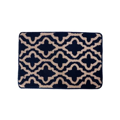 Tapete decorativo bordado 100% poliéster azul 60x40 cm -  Miniso