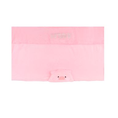 Manta con capucha textil rosa 140x90 cm lulu la cerdita -  Lulu The Piggy