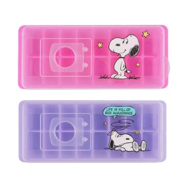 Set moldes para cubos de hielo vintage plástico multicolor 2 piezas snoopy -  Snoopy