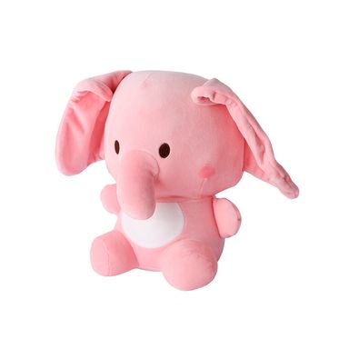 Peluche felpa rosa 29x26 cm elefante -  Mini Family