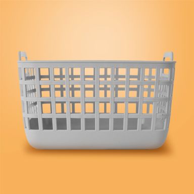 Cesta de almacenamiento multiusos sintética gris 21x21x13.5 cm -  Miniso