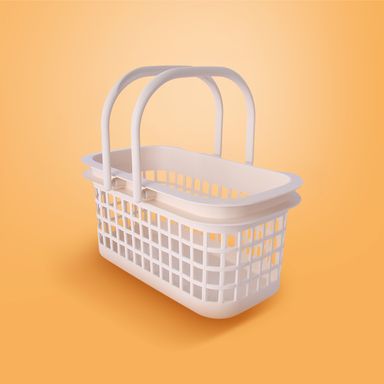 Cesta de almacenamiento minimalista sintética beige -  Miniso