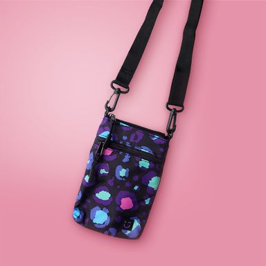 Bolso bandolera estampado animal print textil multicolor -  Miniso
