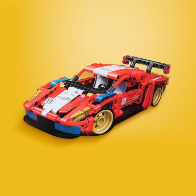 Bloques de construcción racing rojo 338 piezas auto de carreras -  Miniso