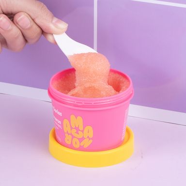 Exfoliante corporal macaron 150 gr fragancia fresa & melocotón -  Miniso