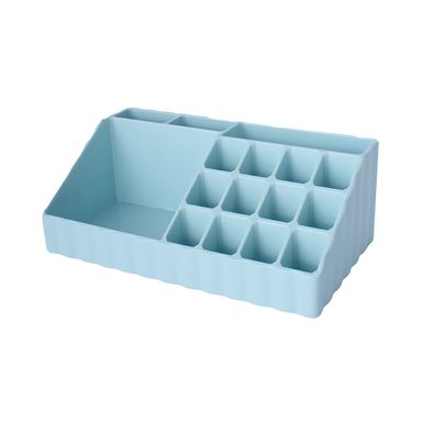 Organizador de escritorio con secciones macaron sintético verde aqua 22.7x9x13 cm -  Miniso
