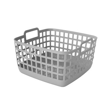 Cesta de almacenamiento multiusos sintética gris 21x21x13.5 cm -  Miniso