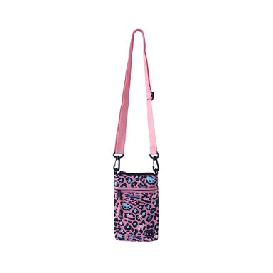 Bolso bandolera estampado animal print textil rosa 20x13x2 cm -  Miniso