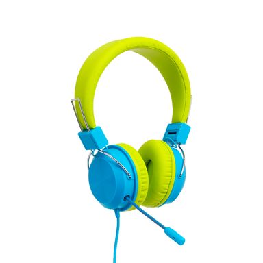 Audífonos de vincha con cable infantiles sintéticos verdes 120 cm -  Miniso