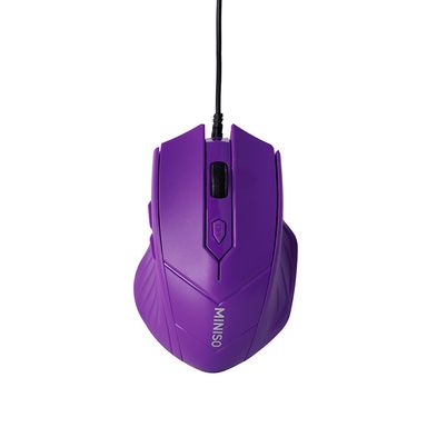 Mouse con cable minimalista sintético morado -  Miniso