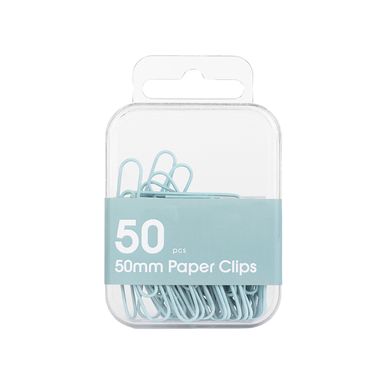 Set clips sintéticos azul 50 mm 50 piezas -  Miniso