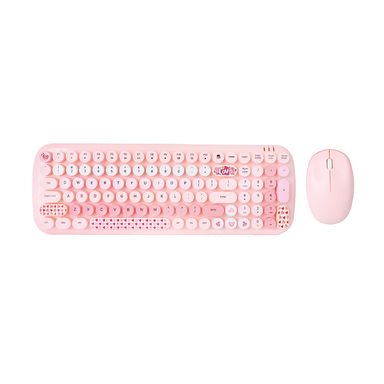 Teclado y mouse inalámbrico sintéticos rosas 39.1x13.5 cm, 6.7x10.5x3.8 cm 2 piezas -  Miniso