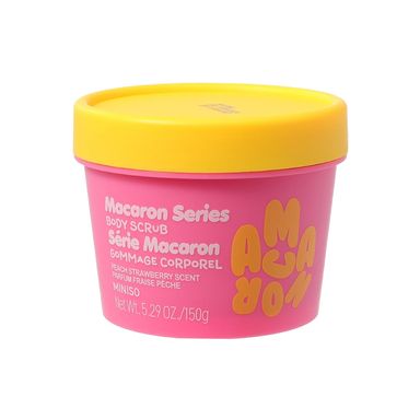 Exfoliante corporal macaron 150 gr fragancia fresa & melocotón -  Miniso