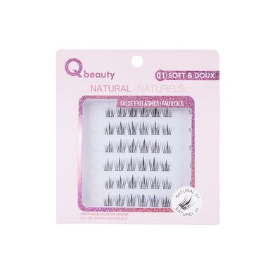 Pestañas postizas qbeauty 01 negras naturales 36 piezas -  Miniso