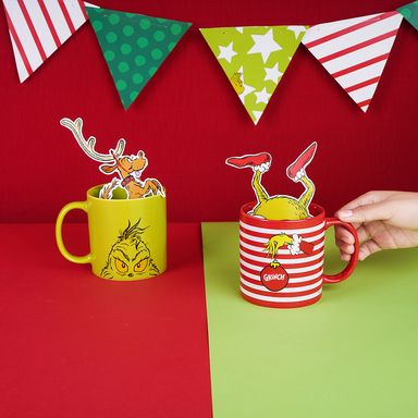 Taza con estampado cerámica roja el grinch -  Grinch