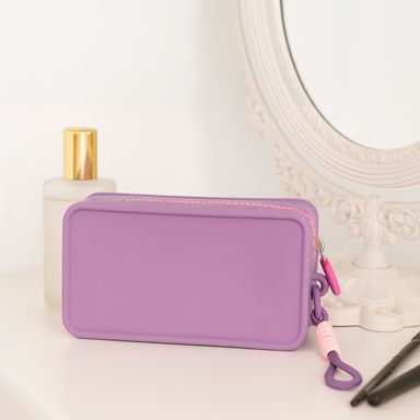 Bolsa de almacenamiento de silicona de la serie cube sugar (mediana) (morada) -  Miniso