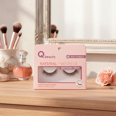Par de pestañas postizas naturales qbeauty 05 -  Miniso