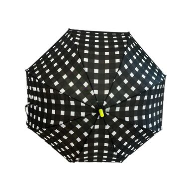 Paraguas de mango largo de la colección black & white cuadros -  Black & White