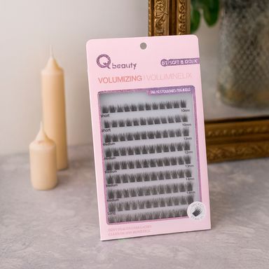Pestañas individuales gruesas 120 piezas 01 serie qbeauty -  Miniso