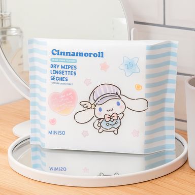 Toallitas secas con textura de grano perlado cinnamoroll 80 toallitas -  Sanrio