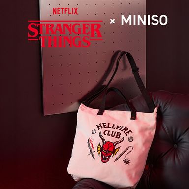 Bolsa crossbody cruzado tote beige serie stranger things -  Stranger Things