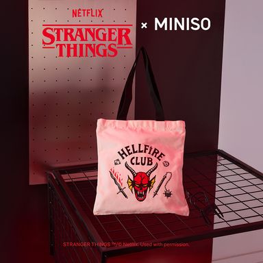 Bolsa de compras hellfire club blanco serie stranger things -  Stranger Things