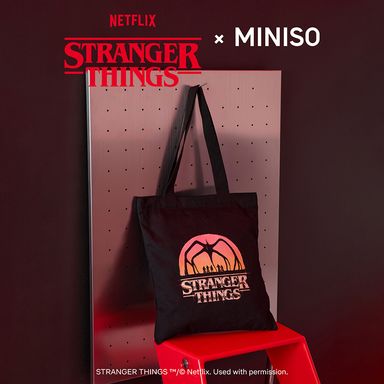 Bolsa de compras negro serie stranger things -  Stranger Things