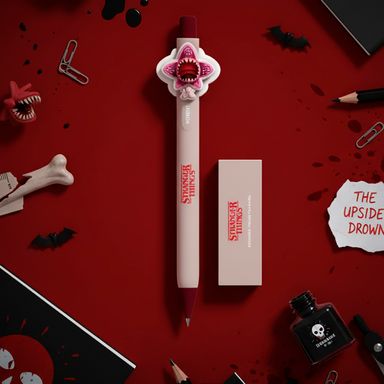 Lapicero retráctil con gel divertido 0,5 mm, negro 3 modelos surtidos serie stranger things -  Stranger Things