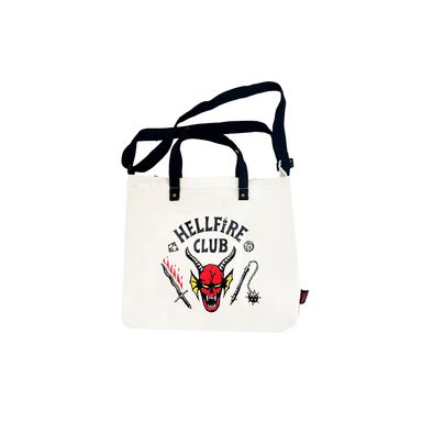 Bolsa crossbody cruzado tote beige serie stranger things -  Stranger Things