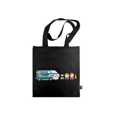 Bolsa de compras estampada negro serie stranger things -  Stranger Things