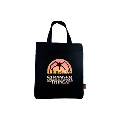 Bolsa de compras negro serie stranger things -  Stranger Things