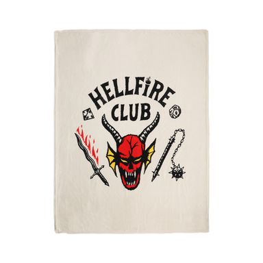 Cobija grande estampada colección stranger things blanco -  Stranger Things