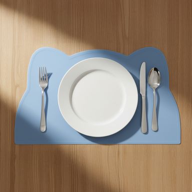 Mantel individual de silicon miniso gatito azul -  Miniso