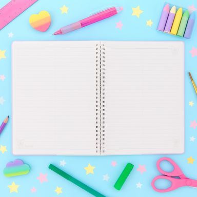 Kuromi libro encuadernado con alambre 80 hojas serie sanrio -  Sanrio