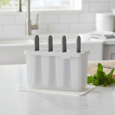 Molde para paletas de helado graceful series de 4 piezas gris -  Miniso