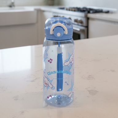 Vaso de plástico con correa de personajes de sanrio 450 ml cinnamoroll azul -  Sanrio