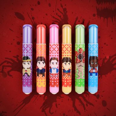 Set de plumones paquete de 6 serie stranger things -  Stranger Things