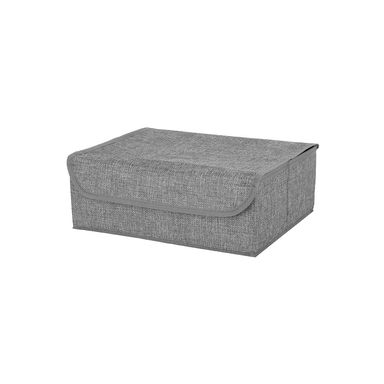 Organizador de tela de 13 compartimentos de lino sintetico gris -  Miniso