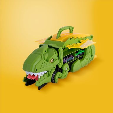 Set vehículos de juguete sintéticos 4 piezas dinosaurio verde -  Miniso