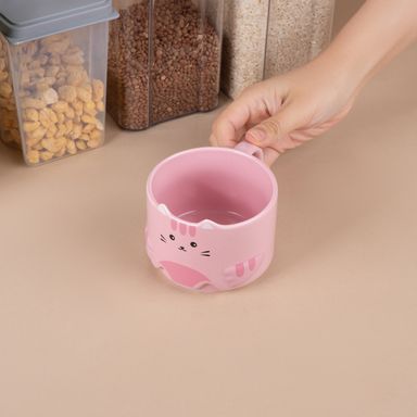 Taza kitten cerámica rosa 300 ml -  Miniso