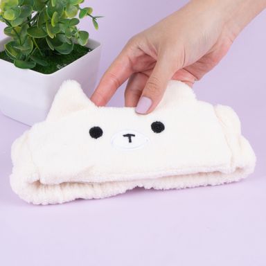 Banda para cabello 100% poliéster 24x7 cm osito -  Miniso