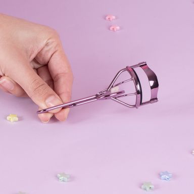 Rizador de pestañas acero rosa -  Miniso