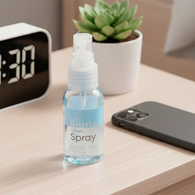 Botella de viaje con atomizador plástico transparente 30 ml -  Miniso