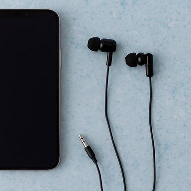 Audífonos de cable negros 3.5 mm -  Miniso