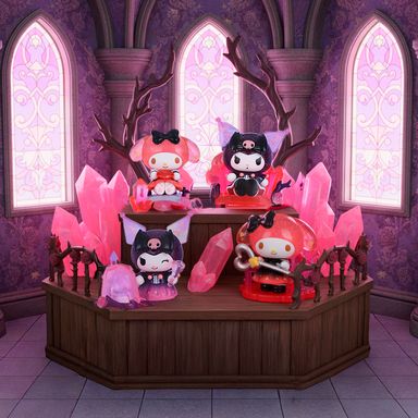 Blind box reino secreto floral 6.5x6.5 cm caja de acrílico kuromi & my melody sanrio -  Sanrio