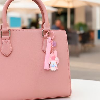 Llavero diseño aleatorio sintético rosa 15 cm my melody sanrio -  Sanrio