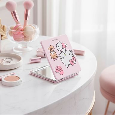 Espejo compacto rosa hello kitty sanrio -  Sanrio