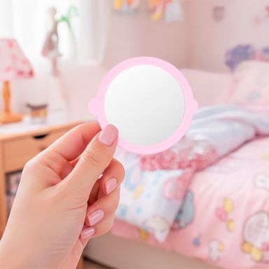 Espejo portátil rosa 9x7.5 cm hello kitty sanrio -  Sanrio