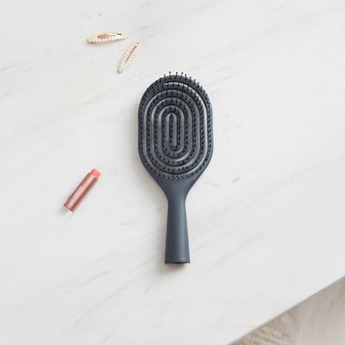 Cepillo de ventilación sintético gris oscuro 24 cm -  Miniso