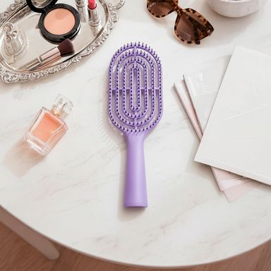 Cepillo de ventilación para cabello sintético morado 22.5 cm -  Miniso
